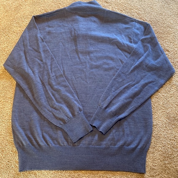 ORVIS Merino Wool 1/4 Zip Sweater Blue Size SMALL - Picture 11 of 11